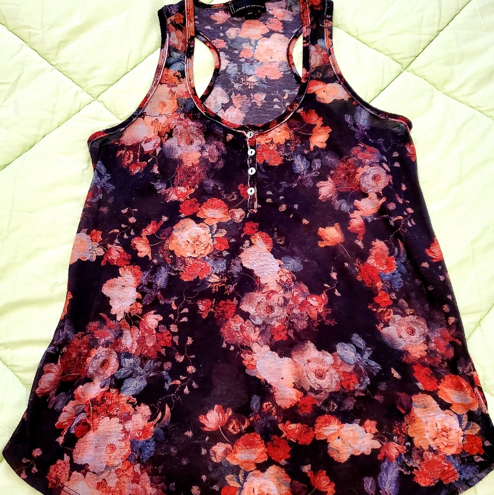 Light Floral Tank Top